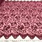 1 Yard Wine Beaded & Corded Bridal Lace Fabric Embroidered on Polyester Organza 54 Inch Width